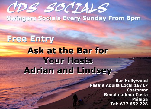 costa del sol socials, bar hollywood, spain